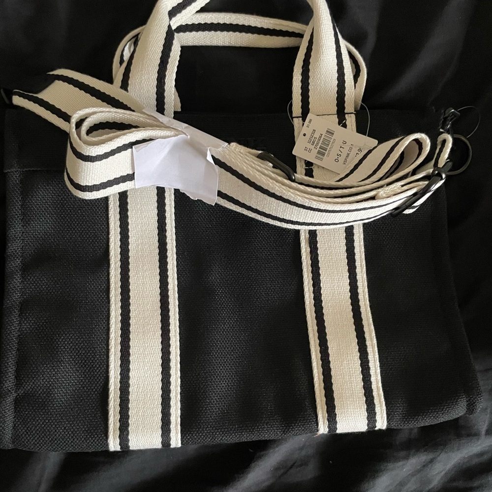 PINK Victoria's Secret Black and White Mini Tote